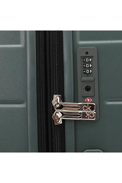 Calvin Klein Palisades Hardside Spinner Luggage On Wheels, Ultra Lightweight ABS, 4 Double Wheels