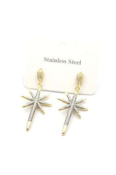 MR RZN STORE Polar Star Earrings - Gold