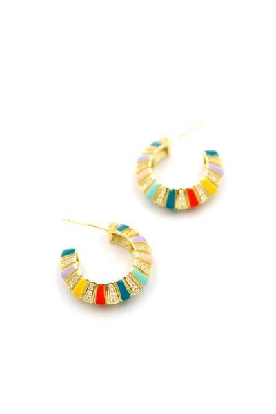 MR RZN STORE Hoop Earrings - Multicolor