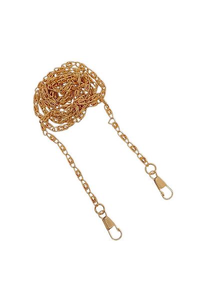 orhanucuzluk Αλυσίδα τσάντας Fox Tail Hook Gold 120 cm