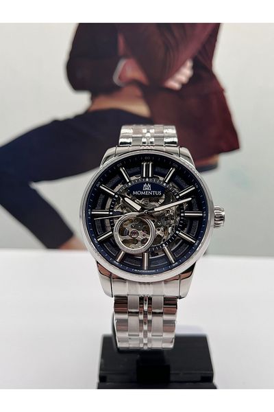 Momentus Skeleton Automatic Mens Wrist Watch 5 Atm Waterproof with 3 Years Warranty