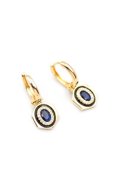 Royaleks Jewelled Earrings - Blue