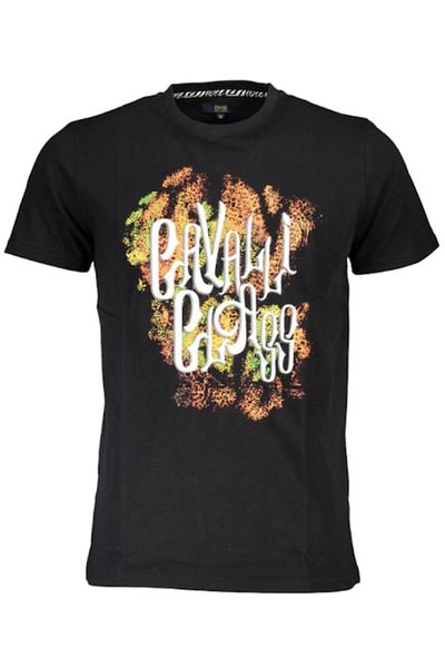 Cavalli Class T-shirt with logo print, Cavalli Class, black, M