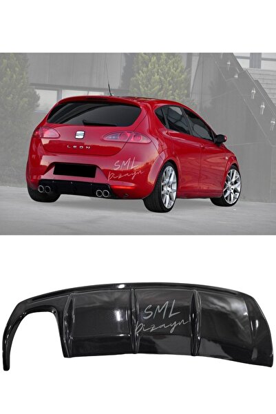 SML Dizayn Seat Leon Mk2 Makyajsız Style Difüzör Plastik Leon Mk2 Arka-difizö...