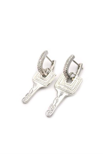 teknoparkx Key Earrings - Silver