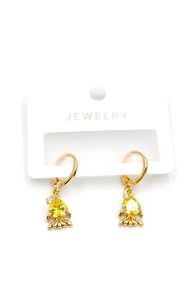 MR RZN STORE Fish earrings - gold