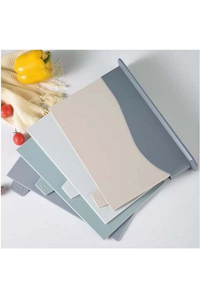 COOYA 4 PCS Cutting Board,with Holder and Index Color Coded,Preventing Cross Contamination