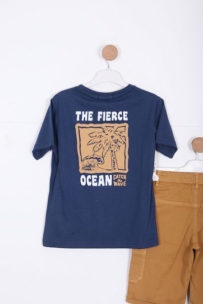 xo kids moda Комплект шорти за момче, горнище и долина, 8-14 години, 4142