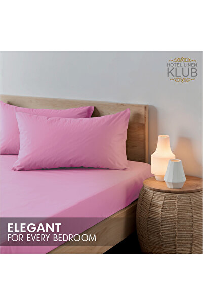 Hotel Linen Klub 3-Piece Microfiber Twin (120x200cm) Plain Fitted Sheet Set