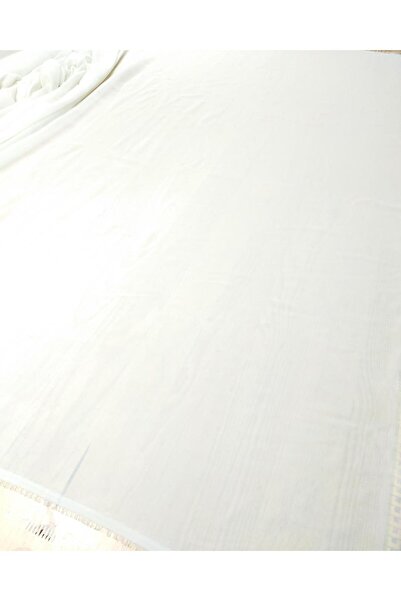 Kumaş Parça Шифон кольору екрю (ширина 140 см x довжина 170 см)