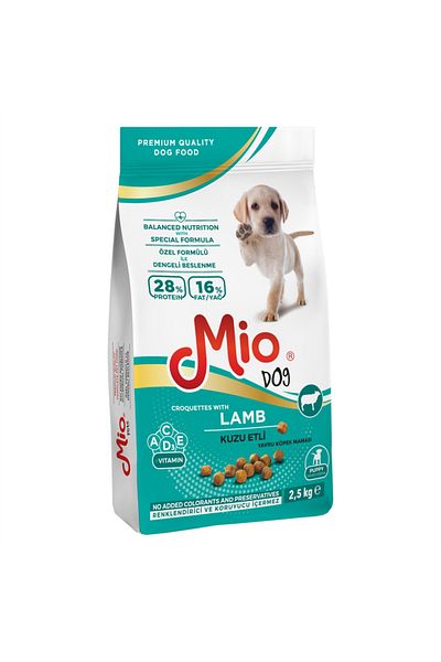 MİO Hrana uscata caini junior❤️, Mio Dog, Premium, junior⭕ , catelus, Puppy, miel sac granule 2.5 Kg
