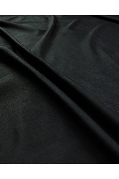 Kumaş Parça Чорний товстий джерсі (ширина 150 см x довжина 225 см)