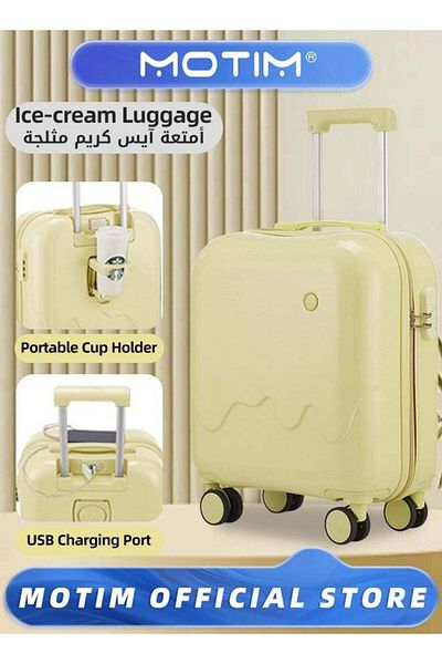 MOTIM Multi-functional Travel Luggage Carry On Suitcase Checked-in Luggage 18 inch