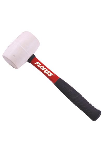 flores Ciocan de cauciuc alb, 500 g, lungime 290 mm, cu maner izolat