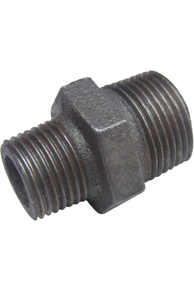 flores Black reducing nipple for gas, from 1"1/2 x 1"