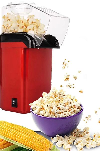 Tilbe Home Popcorn Corn Machine Oil-Free Popcorn Machine Electric Hot Air Practical Corn Machine