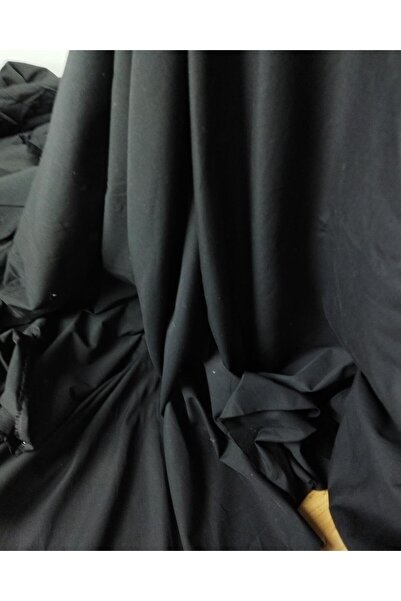 Kumaş Parça نسيج قطني أنيق يشبه البوبلين باللون الأسود (العرض 150 سم × الطول ...