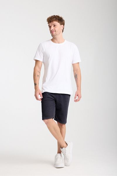 VERSCOVE Men's Double Leg 2-Piece Advantage Set with Side Pockets and Lace-Up Waist Basic Combed Cotton Shorts
