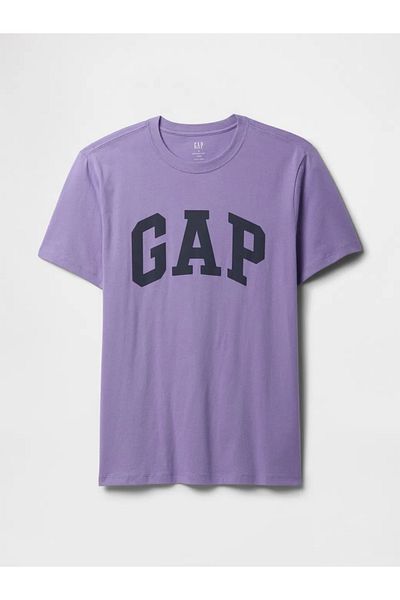 GAP Everyday Soft Gap Logo Men's Purple T-Shirt