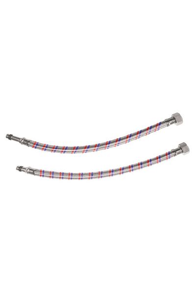 flores Water connection for faucet, stainless steel, 1/2, 500 mm, Fi, 2 pcs / set