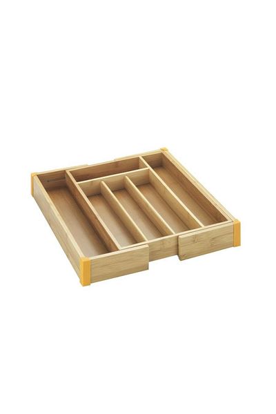 Saban Bamboo Drawer Size Adjustable Cutlery Holder