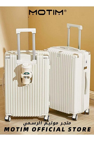 MOTIM 2pcs Boarding Carry-on Luggage Sets Aluminum Framed Suitcase Travel Luggage 14＋22inch
