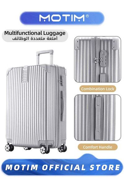 MOTIM Travel Luggage PP Hard Shell Clearance Luggage with Spinner Wheels TSA Lock and Hard Side 28 inch