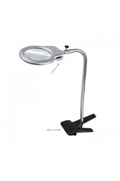 Skygo 2.5X90 Mm 5X24 Mm Magnifying Glass Latched Table Top Magnifier with Metal Hose