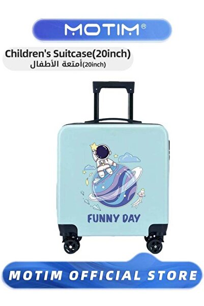 MOTIM Kid's Luggage Travel Luggage Carry-On Luggage with Spinning Wheels Cart...