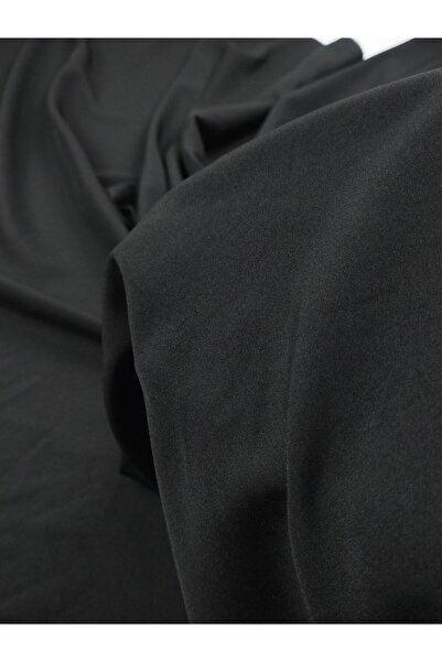 Kumaş Parça Тонка синтетична підкладка чорного кольору (ширина 140 см x довжи...