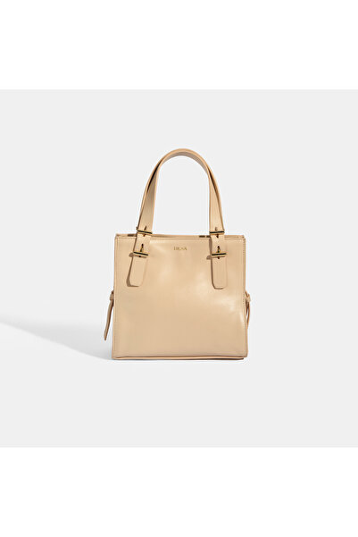 Desa Kadın Bej Deri Omuz Çantası