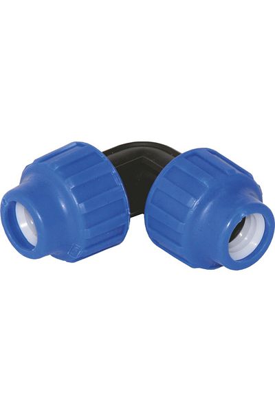 flores PHD Water Elbow, 40MM, Nut + Nut