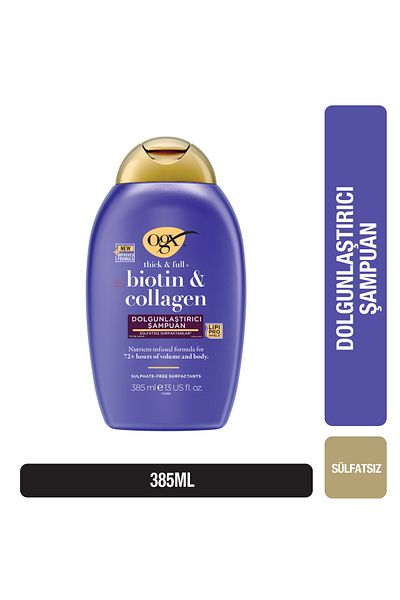 OGX Biotin and Collagen Plumping and Lengthening Shampoo 385 ml