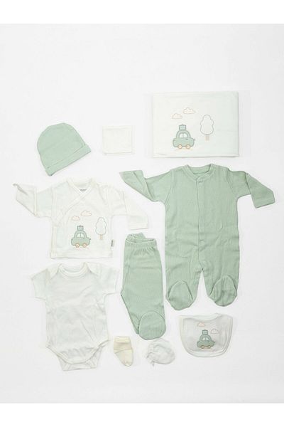 Bebitof 10-Piece Hospital Exit Set with Organic Trolley