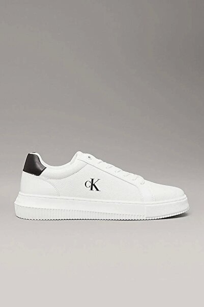 Calvin Klein Kadın Beyaz Ck Logolu Sneaker