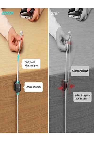 Joyroom Joyroom JR-ZS368 Magnetic Cable Organizer (3PCS) Black