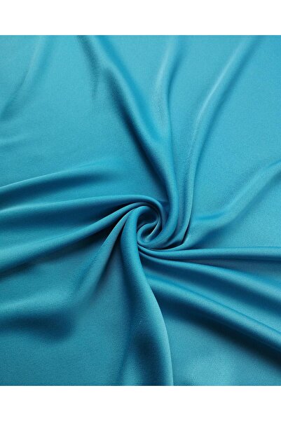 Kumaş Parça Сатин синьо-зеленого кольору (ширина 145 см, довжина 160 см)