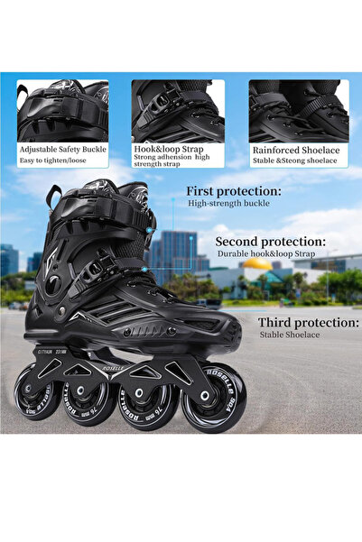 Rovyfota Inline Skates for Adults and Men, Professional Roller Skates with Ankle Support for Girls and Boys