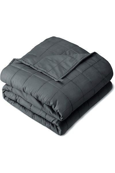 Fabienne Weighted Blanket 15lbs/6.8kg 150x200cm for Anxiety, Stress & Sleep Relief Dark Grey