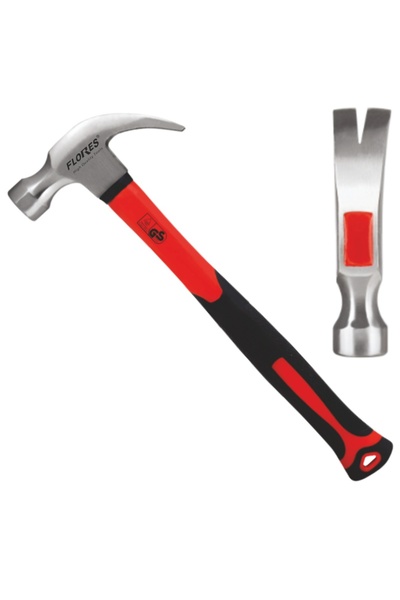 flores Дърводелски чук с професионална пластмасова дръжка, 600 г