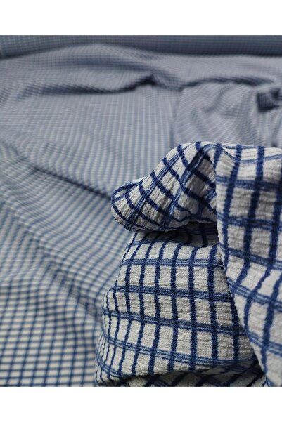 Kumaş Parça Блакитно-білий джерсі з ворсинками (ширина 160 см, довжина 370 см)