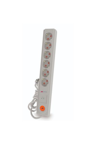 flores Prelungitor Mutlusan, cu intrerupator si led, protectie soc, 1.5 m, 6 prize