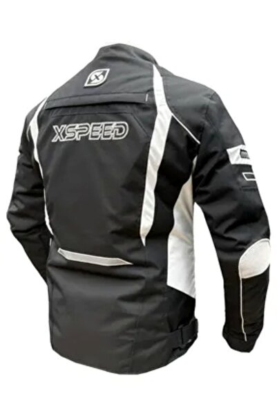 Xspeed Anger Plus 4 Mevsimlik Korumalı Motosiklet Montu Yeni Sezon Siyah Beyaz