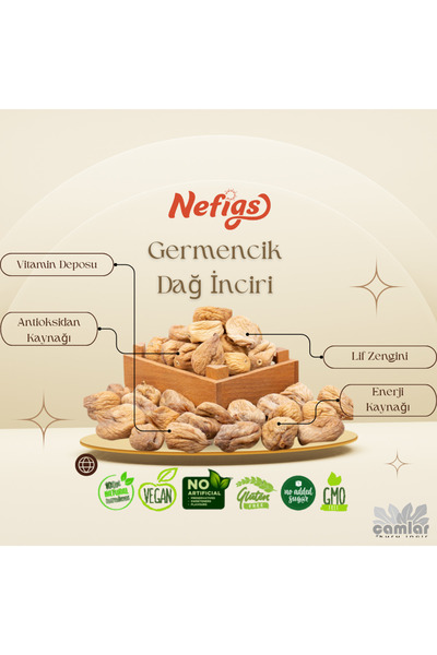 nefigs Aydın Germencik Süzme Dağ İnciri 125 Gr