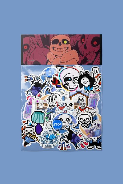 dadi ramba Undertale Sans Sticker Pack -Bullet Journal - Agenda -Laptop Sticker Decal
