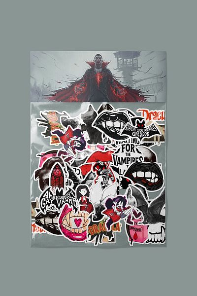 dadi ramba Vampire Sticker Pack -Bullet Journal - Agenda -Laptop Sticker Decal