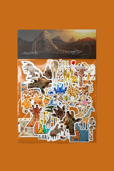 dadi ramba Giraffe Sticker Pack -Bullet Journal - Agenda -Laptop Sticker Decal