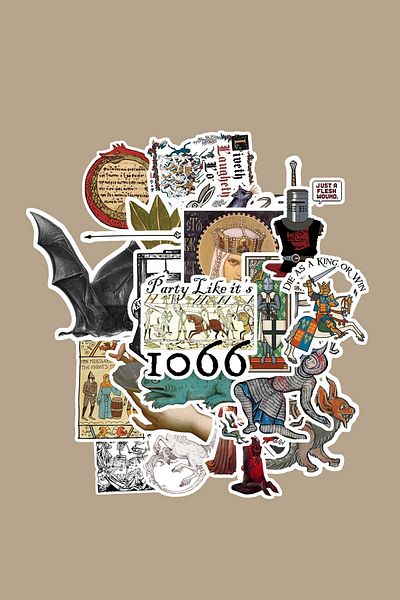 dadi ramba Medieval Sticker Pack -Bullet Journal - Agenda -Laptop Sticker Decal