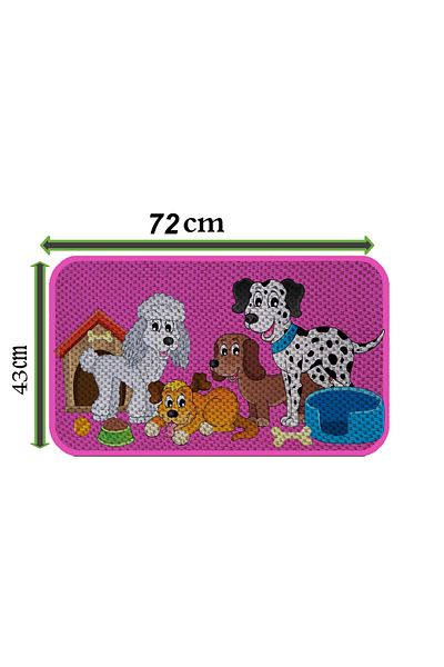 PeraMila Cat Dog Food and Water Bowl - With Underpads and Scratching Features