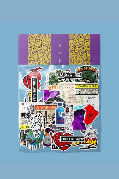 dadi ramba Trap Sticker Pack -Bullet Journal - Agenda -Laptop Sticker Decal